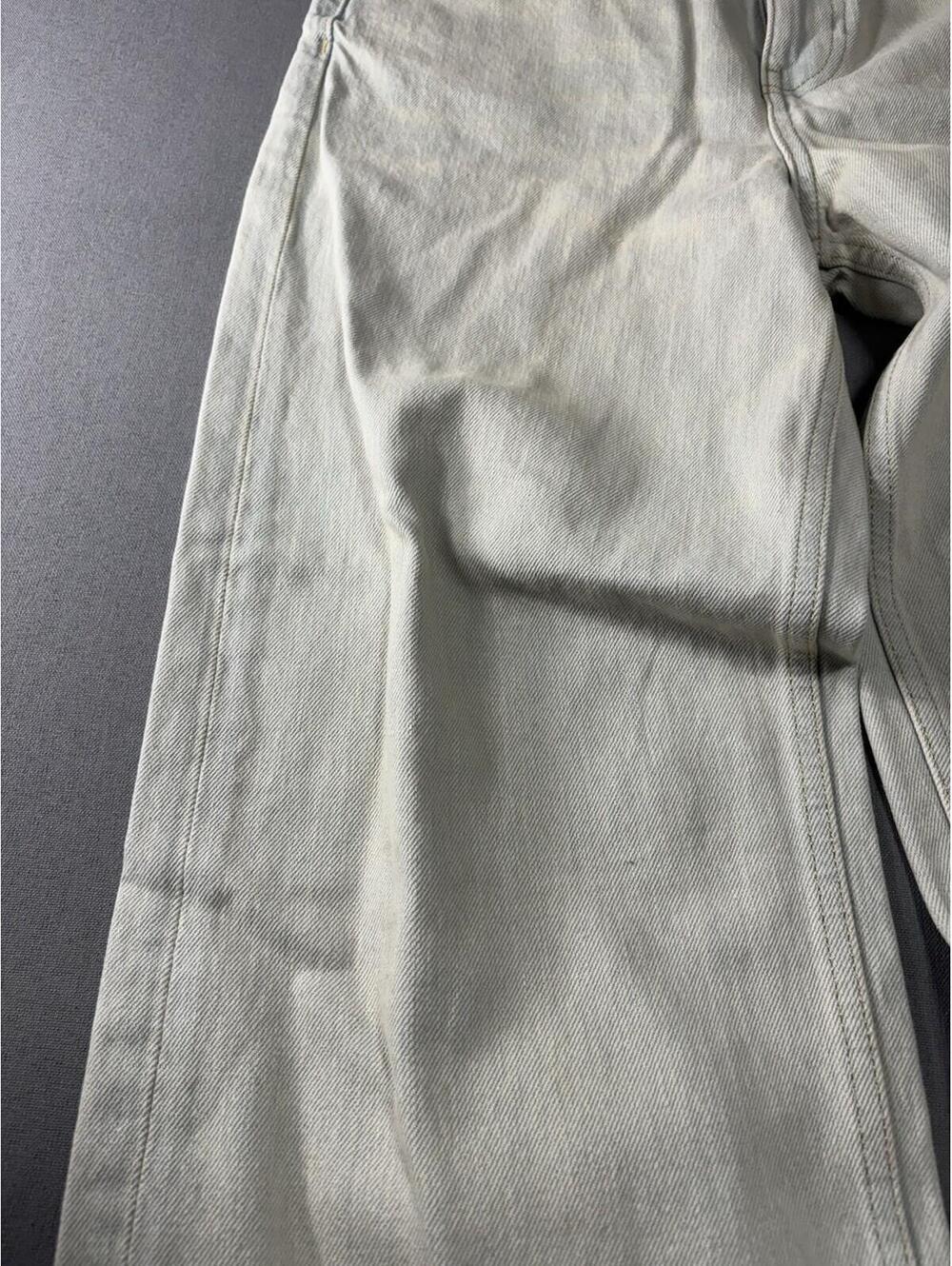 ZARA Denim Jeans Women's Size 2 White Zip Fly Mid Rise - Picture 6 of 14